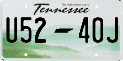 TN license plate U5240J