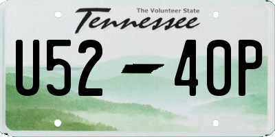 TN license plate U5240P