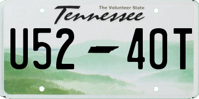 TN license plate U5240T
