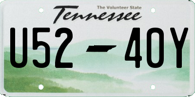 TN license plate U5240Y