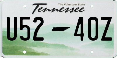 TN license plate U5240Z