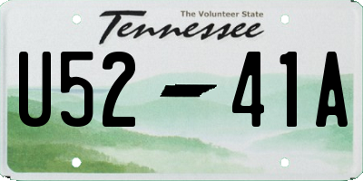 TN license plate U5241A