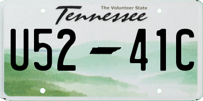 TN license plate U5241C