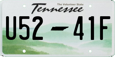 TN license plate U5241F