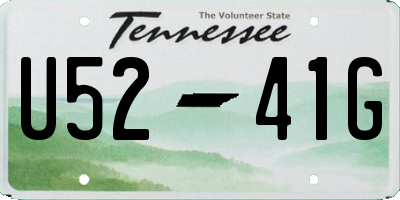 TN license plate U5241G