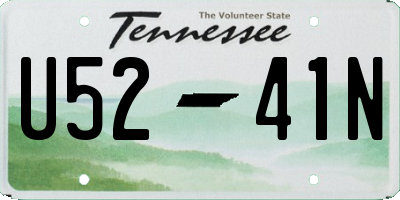 TN license plate U5241N