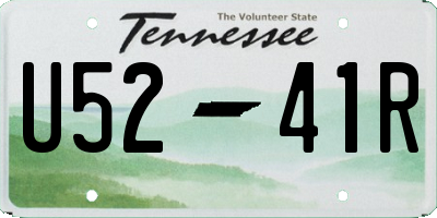 TN license plate U5241R