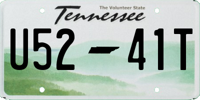 TN license plate U5241T