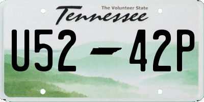 TN license plate U5242P