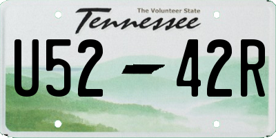 TN license plate U5242R
