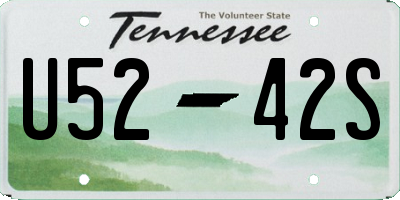 TN license plate U5242S