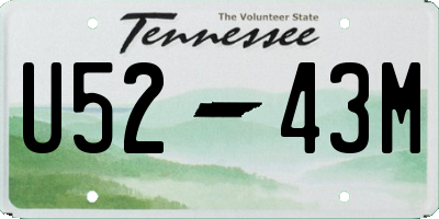 TN license plate U5243M