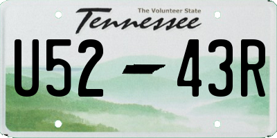 TN license plate U5243R