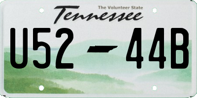 TN license plate U5244B