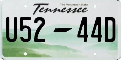 TN license plate U5244D