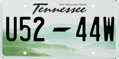 TN license plate U5244W