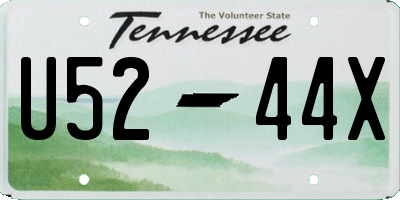 TN license plate U5244X