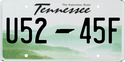 TN license plate U5245F