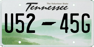 TN license plate U5245G