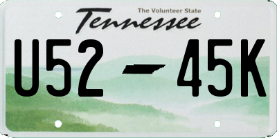 TN license plate U5245K