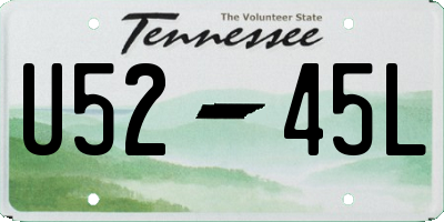 TN license plate U5245L