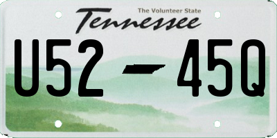 TN license plate U5245Q