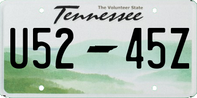 TN license plate U5245Z