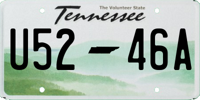 TN license plate U5246A