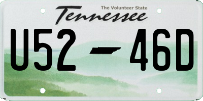 TN license plate U5246D
