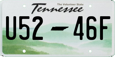TN license plate U5246F