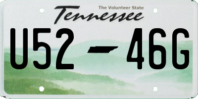 TN license plate U5246G