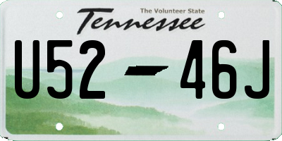 TN license plate U5246J