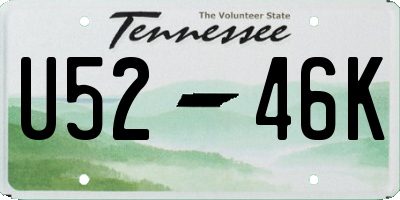 TN license plate U5246K
