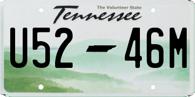 TN license plate U5246M