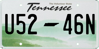 TN license plate U5246N