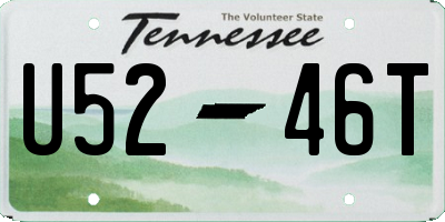 TN license plate U5246T