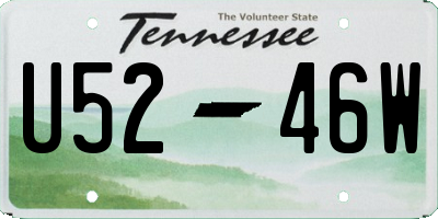 TN license plate U5246W