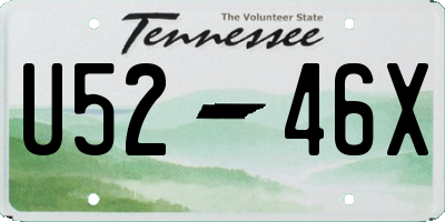 TN license plate U5246X