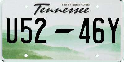 TN license plate U5246Y