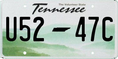 TN license plate U5247C