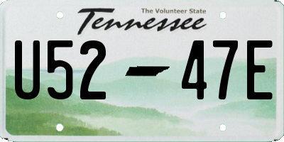 TN license plate U5247E