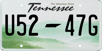 TN license plate U5247G