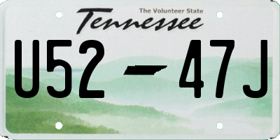 TN license plate U5247J