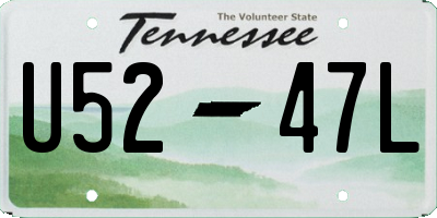 TN license plate U5247L