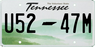TN license plate U5247M