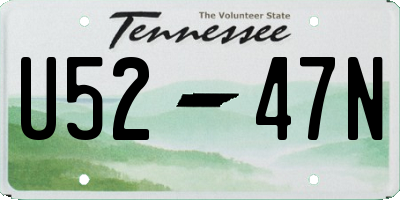 TN license plate U5247N