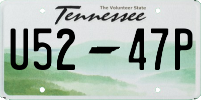 TN license plate U5247P