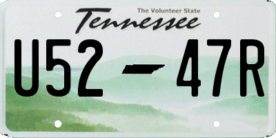 TN license plate U5247R