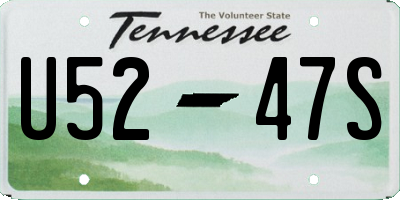 TN license plate U5247S