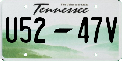 TN license plate U5247V